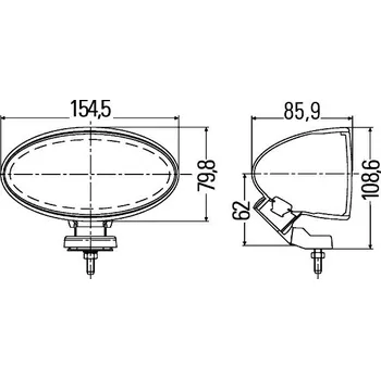 Mlhový světlomet Mlhovka, , HELLA, 1NA 007 891-041