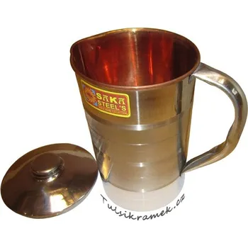 MĚDĚNÁ NÁDOBA NA VODU V NEREZ.DESINGU 1,5l