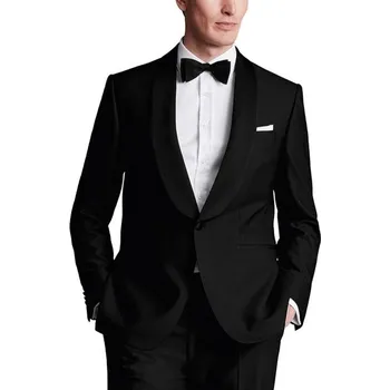 Pánská casual bunda Charles Tyrwhitt Shawl Lapel Tuxedo Jacket — Black