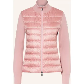 Moncler Dámská Péřová Bunda Ze Směsi Materiálů, růžová, 40