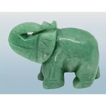 Slon pro štěstí z avanturínu,EXKLUZIV 7,5 x 5,5 cm