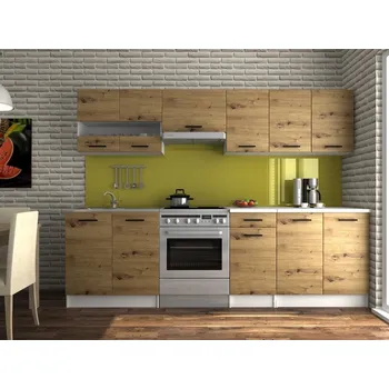 Kuchyňská linka Falco Kuchyňská linka Luigi III 260 cm, dub artisan