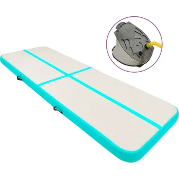 Žíněnka OMAXI Nafukovací žíněnka s pumpou 300 x 100 x 15 cm PVC zelená 085219