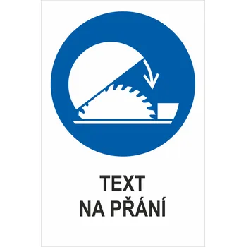 POUŽÍT NASTAVITELNÝ KRYT PILY - Váš text plast 3 mm 600 x 400 mm