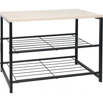 Botník Botník, 2-řadý, černá/přírodní, TADEO