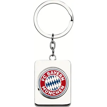 FC BAYERN MNICHOV Klíčenka FC Bayern Mnichov. Oboustranná. Červená a stříbrná. 8,5x3,5cm