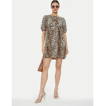 Dámské šaty ViCOLO Každodenní šaty TB2886 Hnědá Regular Fit M