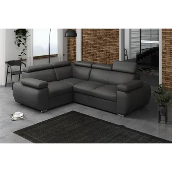 Sedací souprava Falco Rohová sedací souprava BODIE, rozkládací s úložným prostorem, levá, tmavě šedá/Kronos 34