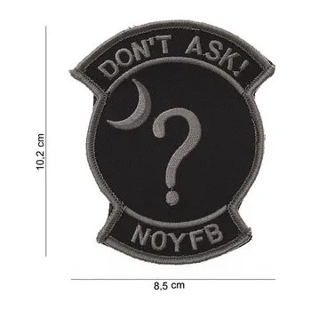 Nášivka Nášivka textilní 101 Inc Dont ask - černá