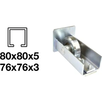 Spodní nájezd - pozinkovaný, 80x80