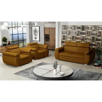 Sedací souprava Falco Sedací souprava Bodie 3+1+1 žlutá, Kronos 1