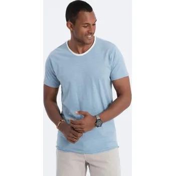 Pánské tričko Pánské tričko se surovým povrchem modré barvy