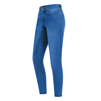 Jezdecké kalhoty Dámské jeansové rajtky ELT Luna- Sv.modrá, 36