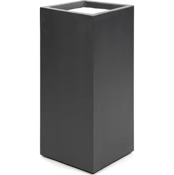 Květináč Stretto High Cube Anthracite V 80 cm / D 40 cm