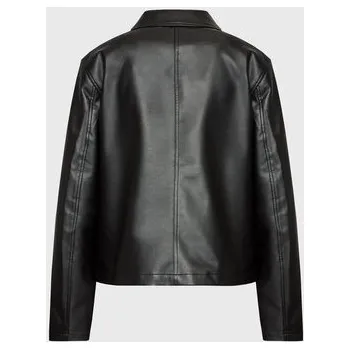 Dámská casual bunda Brixton Bunda z imitace kůže Survey Boxy Chore 03354 Černá Regular Fit L