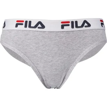 Dámské oblečení Dámské kalhotky Fila WOMAN BRAZILIAN PANTIES L Šedá, Bílá, Tmavě modrá, Červená