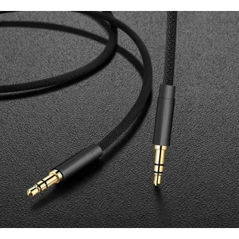 Audio kabel Interlook AU-1-1M | 1M kabel Mini Jack | Pozlacené konektory Černý