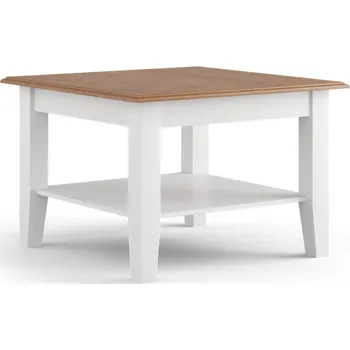 Konferenční stolek Massivo.cz Konferenční stolek Belluno Elegante, malý, dekor bílý | zlatý dub, masiv, borovice