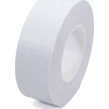 Výstražná páska Bílá plastová voděodolná protiskluzová páska FLOMA Resilient Standard - 18,3 m x 5 cm a tloušťka 1 mm