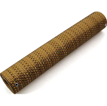 Příslušenství pro plot Béžovo-hnědá plastová ratanová stínicí rohož "umělý ratan" s oky (role) - délka 500 cm, výška 90 cm