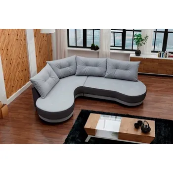 Sedací souprava Falco Rohová sedací souprava Abbey, levá, šedá Inari 91/Soft 20