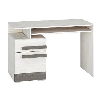 Psací stůl Psací stůl BERNIS 11, borovice bílá/ šedá