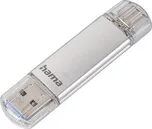 Hama Flash Pen Laeta, USB-C/USB-A 3.1, 256 GB, 40 MB/s, stříbrný
