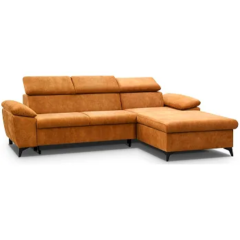 Sedací souprava COLMA - Pravá rohová sedací souprava - látka Skořicová Sally 14 - kolekce "MRS"(Colin=2 balíky)(K250-Z)