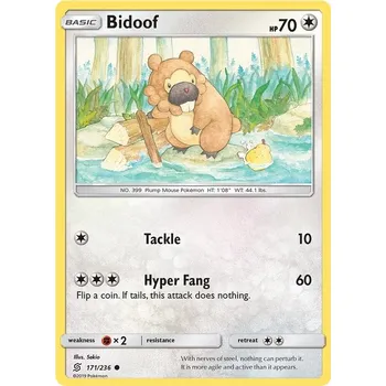 Sběratelská karetní hra Bidoof 171/236 - Unified Minds Typ karty: Non-Holo