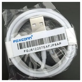Datový kabel Datový kabel USB A na Lightning (8-pin), Foxconn, délka 1m, barva bílá