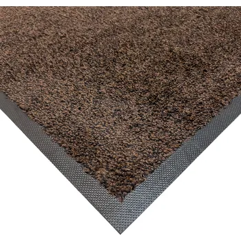 Rohožka Hnědá vnitřní čistící pratelná vstupní rohož FLOMA Magic - 115 x 180 x 1 cm