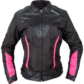 Moto bunda W-TEC Dámská moto bunda Durmana černo-růžová - XS