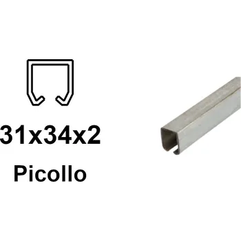 Pohon brány C-profil pro závěsnou bránu 34×31×2,0 2 m (ZB-CP34x31P-2)