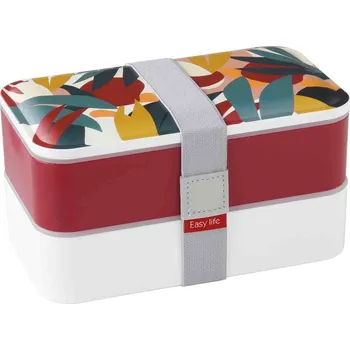 Dóza na potraviny Easy Life, Itálie Easy Life - Svačinový box Abstract 1 velký v dárkové krabičce 1,2 l - 18,5 x 10,5 x 10 cm Barva: jako na obrázku