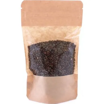 Sáček na potraviny Doypack sáček 130*225 mm, 500 ml, s okénkem, papírový, 100 ks