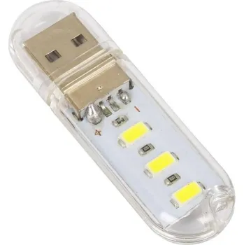 Stojací lampa Interlook USB LED 3 SMD lampa | pro powerbanku, notebook | Světlo USB Stick 5V Bílý zimny