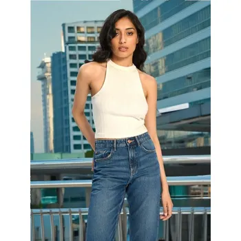 Sinsay - Top - krémová - 4049Z-01X - 4049Z-01X-XXS-1