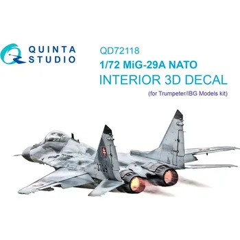 Plastikový model Quinta studio 1/72 MiG-29A (NATO) 3D-Print.&col.Interior (TRUMP)