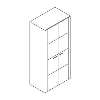 Šatní skříň Jitona Keros šatní skříň, 2 dveře