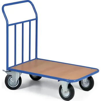 Plošinový vozík B2B Partner Plošinový vozík s výplní madla, plošina 970x660 mm, 300 kg