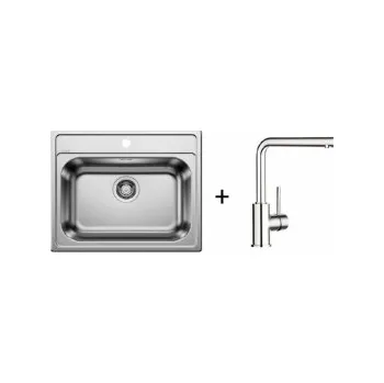 Nerezový dřez Blanco SET 01-D 25 Dana 6 přírodní lesk + Mila chrom