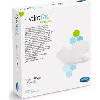 Zdravotnický materiál HydroTac concave krytí na rány pěnové hydropolymerové 18x18,5 cm, 1x10 ks