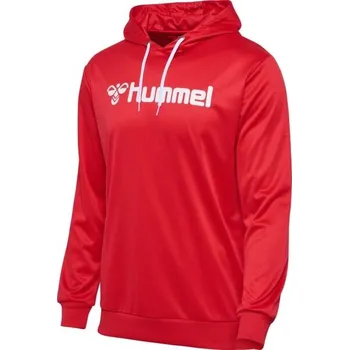 Pánská mikina Pánská mikina Hummel LOGO HOODIE L Červená, Bílá
