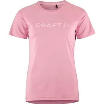 Dámské tričko Dámské Tričko s krátkým rukávem CRAFT CORE ESSENCE LOGO TEE W 1911785-725000 – Růžová XS