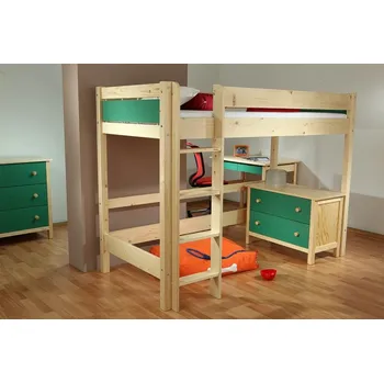 Postel Gazel Bella Native vysoká patrová postel C - červená