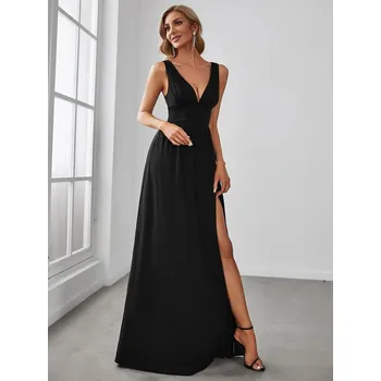 Dámské šaty Ever Pretty plesové šaty černé 0168 Velikost: 7XL / 54 / 22 / 26