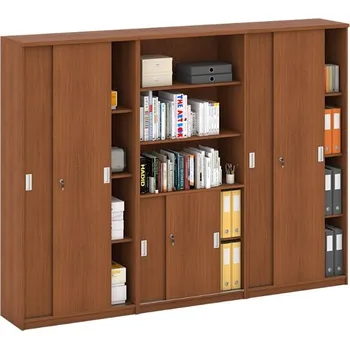 Kancelářská sestava B2B Partner Sestava skříní MIRELLI, Typ IX - třešeň