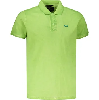 Pánská móda Pánské triko KIXMI SPENCER ZELENÁ/MODRÁ S