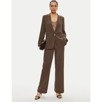 Dámské kalhoty ViCOLO Kalhoty z materiálu TB1562 Hnědá Regular Fit XS