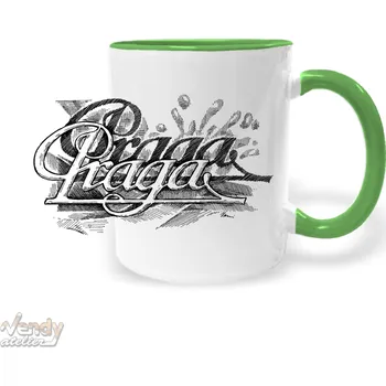 Hrnek - Praga Barva: Zelená